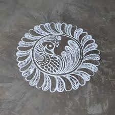 Pratikshya Jena | #peacockrangoli #rangolidesign #alponadesign #jhotichita #festivalrangolidesign #dasara #diwalirangoli #rangoliartist #art #trending... | Instagram