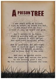 William Blake A Poison Tree William Blake Poem Wall By Redpostbox William Blake Poems Poems Quotes