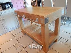 large english oak butchers block