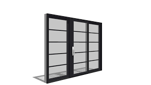 Our vinyl sliding patio doors open easily without protruding to accommodate crowded spaces in the home. Architect Series Contemporary Sliding Patio Door 3 Panel 3d Warehouse