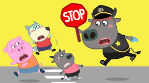 Wolfoo Police Stop Cartoon For Kids Funny Cartoon Gifs Rain Cartoon New Animation Movies