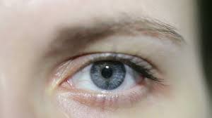 Close Up Of An Open Female Blue Eye Without Makeup Light On And Light Off Stock Footage Female Blue Close Open Without Makeup Blue Eye Female