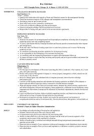 Then add the property manager job description and education sections. Housing Manager Resume Samples Velvet Jobs