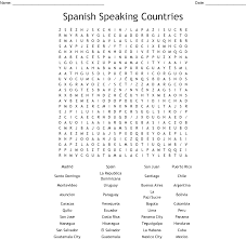 Spanish speaking countries crossword puzzle answer key. Countries And Capitals Crossword Wordmint