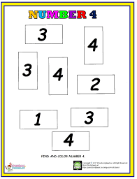 Number 4 Find And Color Worksheet Preschool Pattern Worksheets Alphabet Worksheets Preschool Color Worksheets