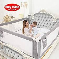 It provides added stability when mattress width: Surpcos Bed Rails For Toddlers 60 70 80 Extra Long Baby Bed Rail Guard For Kids Twin Double Full Size Queen King Mattress Gray 1side 80 L X30 Bed Rails
