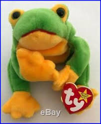 Ty Beanie Baby Smoochy The Frog 4039 Retiredrare Rare Beanie Babies