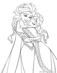 Frozen Elsa And Anna Coloring Pages Getcoloringpages Com