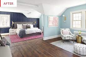 Before And After An Oddly Shaped Bedroom S After Is Awe Inspiring Bedroom Makeover Before And After Bedroom Makeover Home