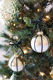 Diy Black White And Gold Ornaments Homey Oh My Black Christmas Decorations Diy Christmas Ornaments Easy Gold Christmas Decorations