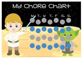 Star Wars Inspired Chore Chart Printable