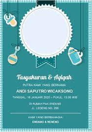 Jun 01, 2018 · gambar tersebut bisa anda unduh langsung, caranya silahkan klik pada gambar atau klik tombol download now dibawah gambar yang anda inginkan. Bingkai Undangan Aqiqah Lucu