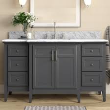 View >> carbon metallic solid wood single bathroom vanity base cabinet 30″ w x. Single Bathroom Vanities Joss Main