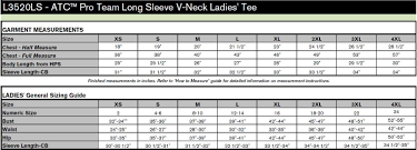 atc pro team long sleeve ladies v neck tee