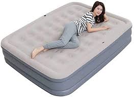 Lxycd Portable Queen Air Mattress Inflatable Air Bed With Built In Pump Thick Elevated Raised Double High Air Mattress For Campin Air Bed Air Mattress Mattress