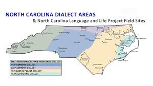 Map Of North Carolina Dialect Areas Linguistics Appalachia North Carolina History