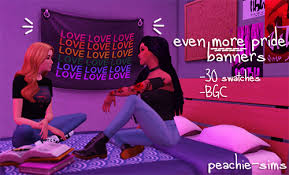 The sims base is a website for all the latest news, mods, guides and challenges for the sims 5. Peachie Sims Base Game Pride Flag Recolor Bgc 30 Sims 4 Game Sims 4 Characters Sims 4 Collections