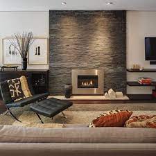 When you have a small room or chimney breast, finding a fireplace that fits might seem like a tight order! Electric Fireplace Contemporary Living Room Design Home Interior Design Cozy House