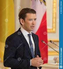 Sebastian kurz' aufstieg scheint unaufhaltsam. Bundeskanzler Der Republik Osterreich Sebastian Kurz Redaktionelles Foto Bild Von Jung Sprechen 125341326