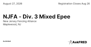 NJFA - Div. 3 Mixed Epee