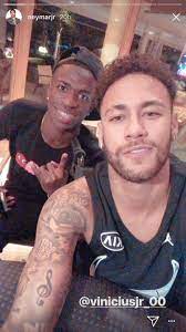 But you'd be better of with a gold neymar jr. Vinicius Jr Taking A Picture With His Idol Realmadrid