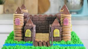 Ist der kuchen abgekühlt, wird der eckige kuchen einmal in der mitte geteilt und die eine hafte auf eine. Ritterburg Torte Ohne Fondant Kindergeburtstag Nicoles Zuckerwerk