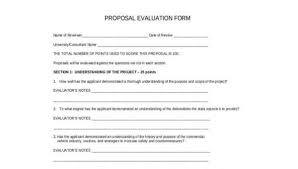 The scope of a study explains the extent to which the research area will be explored in the work and specifies the parameters within the study will be as a researcher, you have to be careful when you define your scope or area of focus. Free 8 Proposal Evaluation Forms In Pdf Ms Word