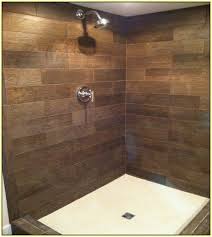 Wood Grain Ceramic Tile Shower Home Design Ideas Wood Tile Shower Wood Tile Bathroom Shower Tile