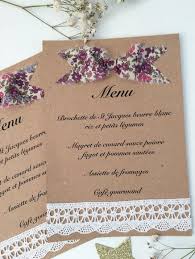 Menu Noeud Dentelle Pour Mariage Ou Bapteme Etsy Communion Invitations Nature Wedding