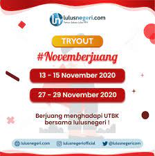 Download soal soshum tryout utbk lulus negeri.pdf diupload kuy belajar pada 17 april 2021 di folder document 1.07 mb. Temansukseslulusptn On Twitter Novemberjuang Tiba Pejuangptn Mari Rapatkan Barisan Siap Berjuang Dengan Mudahnya Utbk Yakin Evaluasi Bareng Lulusnegeri Yuk Siapin Diri Kamu Dari Sekarang Jangan Sampai Menyesal Kemudian Pendaftaran Try Out