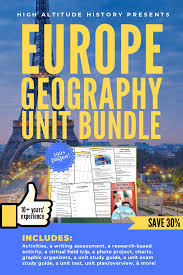 Europe Unit Bundle Geography Video Video Study Unit Writing Assessment Homeschool History Curriculum