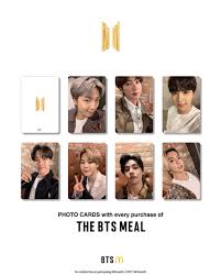 Bts has partnered with mcdonald's to bring you the bts meal! Bts Photo Cards Mcdonalds