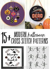 Free halloween cross stitch patterns to print. 15 Modern Halloween Cross Stitch Patterns Swoodson Says