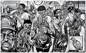 Black Art In America Steve Prince Eyekons Gallery Steve Prince Linocuts For Sale Linocut Art Relief Printmaking