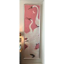 Gucci print art • gucci inspired fashion poster gucci logo gucci poster. Custom Gucci Pink Heron Crane Wallpaper Mural Panels A Pair Chairish
