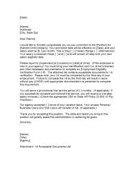 Promotion Letter Format Letter