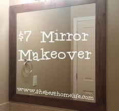 7 Mirror Makeover Bathroom Mirror Makeover Bathroom Mirror Frame Mirror Makeover