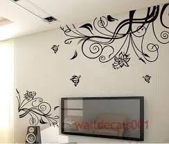 Items Similar To Wall Decals Flower With Butterfly On Etsy Wall Vinyl Decor Home Decor Vinyl Wall Decals