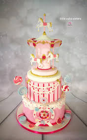 Caroussel Cake Gateau Carrousel Birthday Girl Cake Little Cakes Cake Desserts