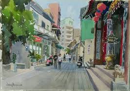 instagram 上的鄭京 12 23水彩寫生 台南清水寺 watercolor watercolorpainting watercolorinlove watercolor inlove watercolorpaintings arts waterco street view scenes street