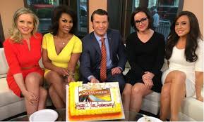 The fox news channel (fnc) is an american basic cable and satellite news television channel that was founded by media mogul rupert murdoch in 1996. The Ladies Of Outnumbered Celebrate One Year And Reveal The Most Colorful One Lucky Guy Tvnewser
