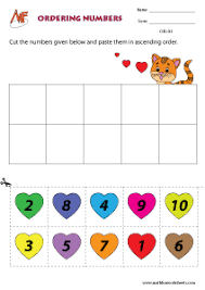 ordering numbers ordering numbers on a number line worksheets