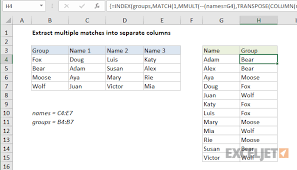 Excel Formula Index And Match On Multiple Columns Exceljet