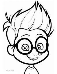 Imagini din lectii de colorat si pentru lucru manual. Plansa De Colorat Cu Portretul Lui Sherman Din Dl Peabody Si Sherman Planse De Colorat