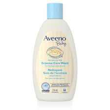 To help ease the irritation of baby's skin condition, consider switching the shampoo and body wash you're using during bath time. Aveeno Baby Eczema Care Wash Aveeno