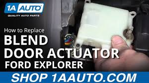 How To Replace Temperature Blend Door Actuator 95 02 Ford Explorer Youtube