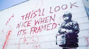 Given the interwebs always seems to be aflutter with news about banksy, we thought we'd show you the most comprehensive collection of his street art in one spot. This Weekend We Re Watching Fame And Irony Banks