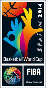 The fiba logo is a stylized transparent basketball with white seams and the images of hands encircling it. 2014 Fiba Basketball World Cup Wikipedia