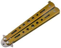 Sold by makawer and ships from amazon fulfillment. Amazon Com Ultnice Practice Training Comb Butterfly Knife Comb Trainer For Beginner Golden Beauty Personal Care