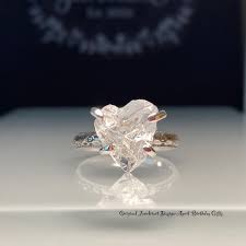 Raw Crystal Heart Ring Trillion Crystal Ring Raw Herkimer Etsy In 2021 Healing Crystal Ring Raw Crystal Jewelry Crystals Jewelry Ring